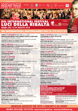 PROGRAMMA 8h International Festival LUCI DELLA RIBALTA