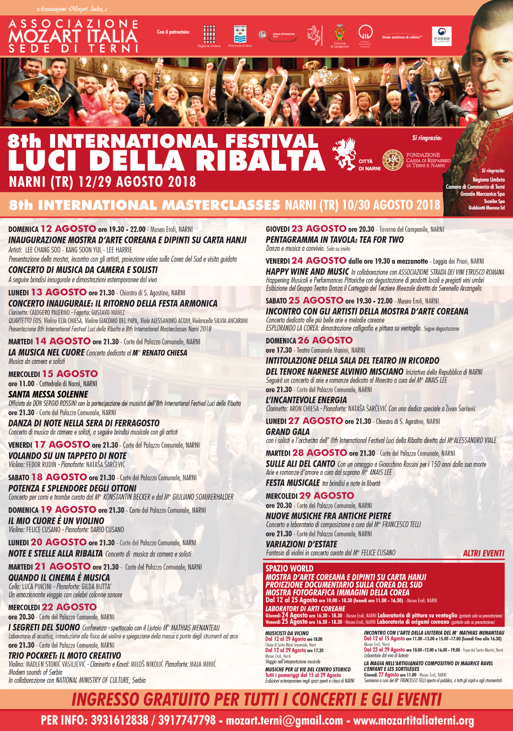 8TH INTERNATIONAL FESTIVAL LUCI DELLA RIBALTA