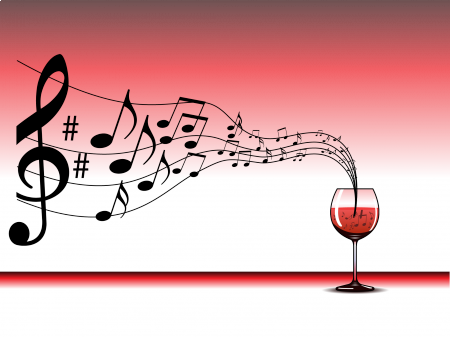 Happy wine and music 